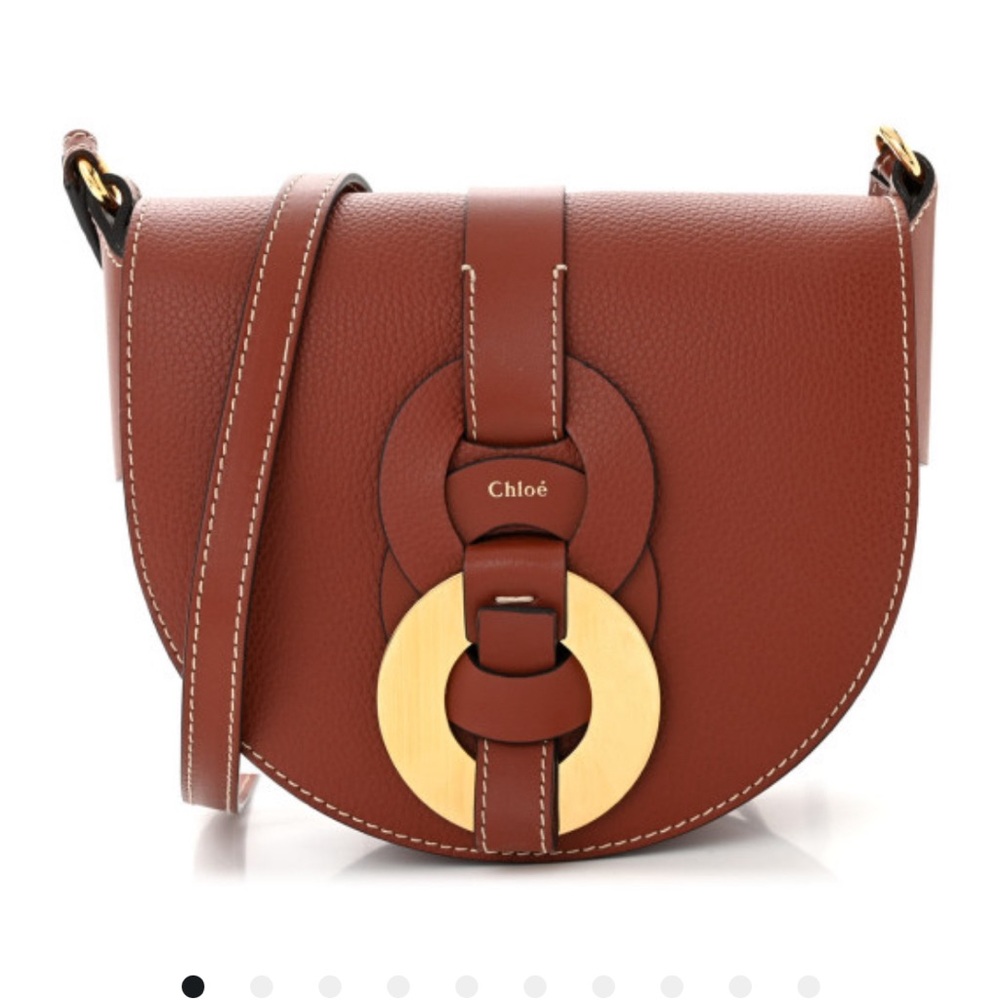 Chloe saddle Darryl Brown Leather Crossbody Bag